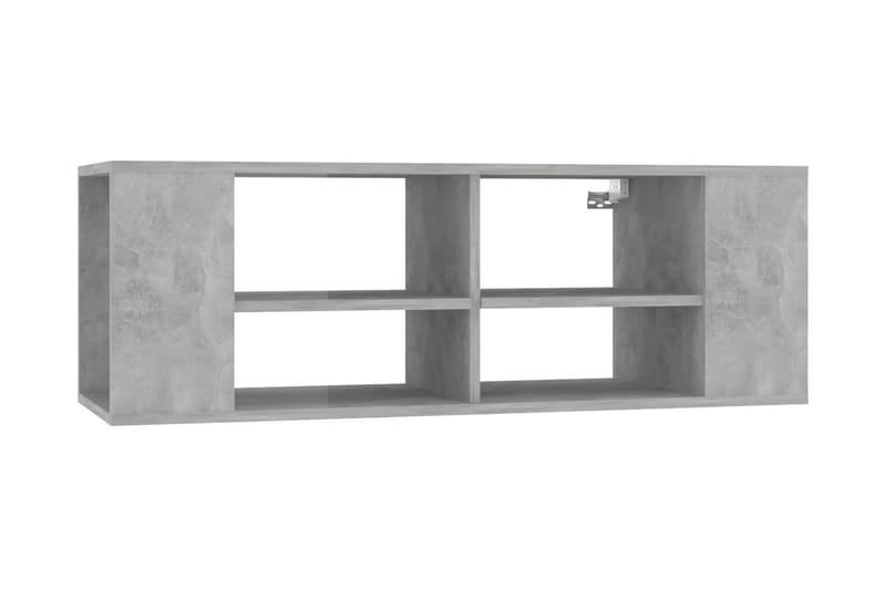 Väggmonterat tv-skåp betonggrå 102x35x35 cm spånskiva - Grå - Möbler - Tv möbel & mediamöbel - TV skåp