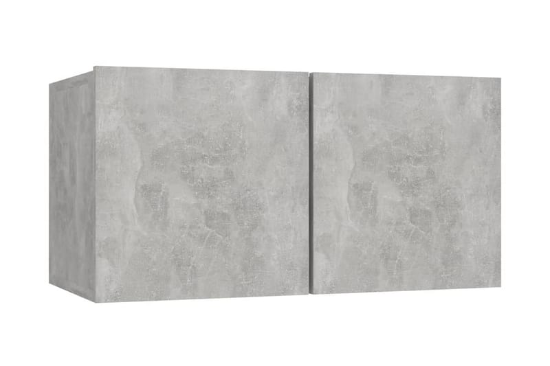 Väggmonterat TV-skåp betonggrå 60x30x30 cm - Grå - Möbler - Tv möbel & mediamöbel - TV skåp