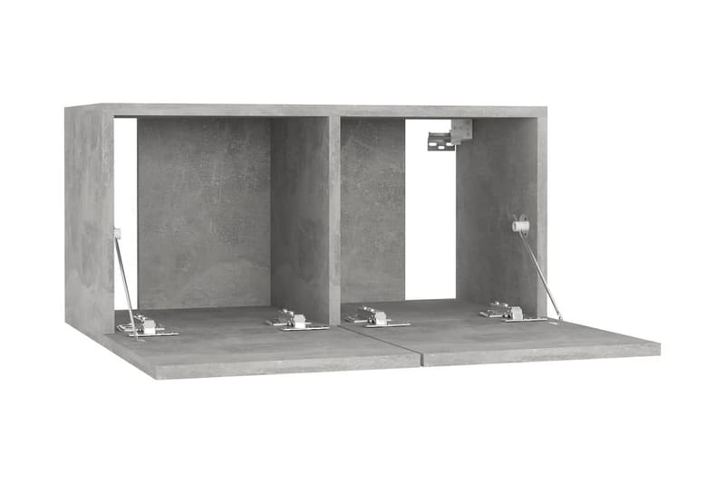 Väggmonterat TV-skåp betonggrå 60x30x30 cm - Grå - Möbler - Tv möbel & mediamöbel - TV skåp