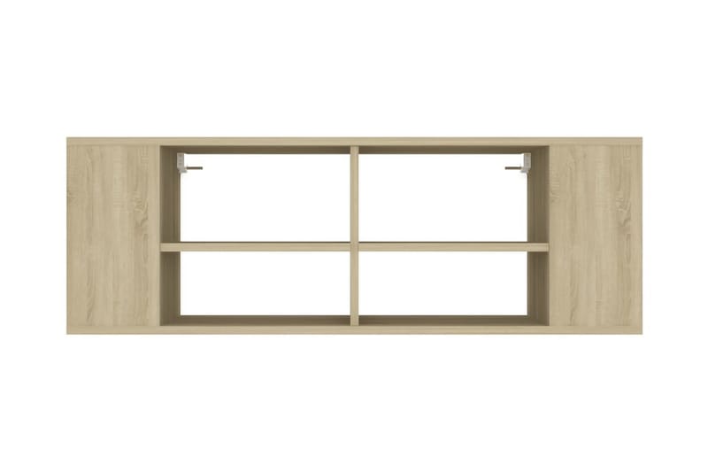 Väggmonterat tv-skåp sonoma-ek 102x35x35 cm spånskiva - Brun - Möbler - Tv möbel & mediamöbel - TV skåp
