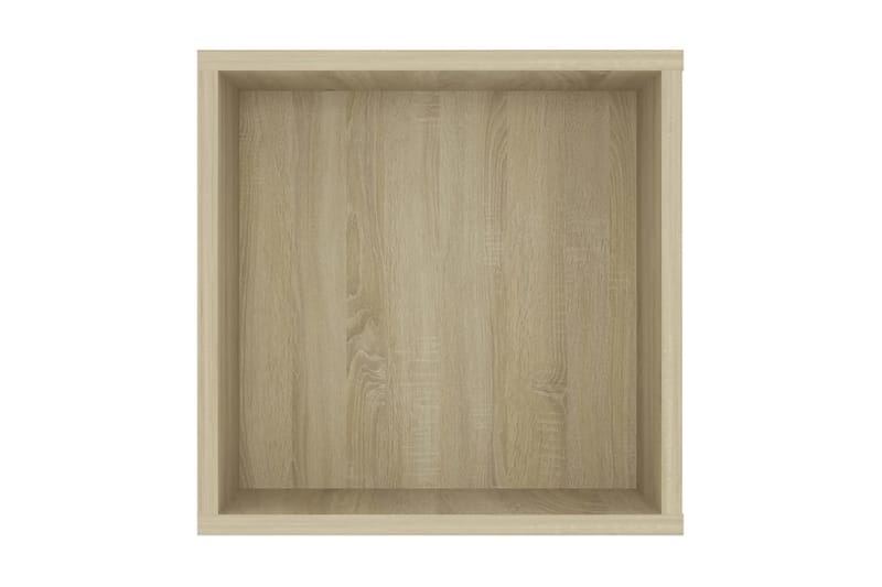 Väggmonterat tv-skåp sonoma-ek 102x35x35 cm spånskiva - Brun - Möbler - Tv möbel & mediamöbel - TV skåp