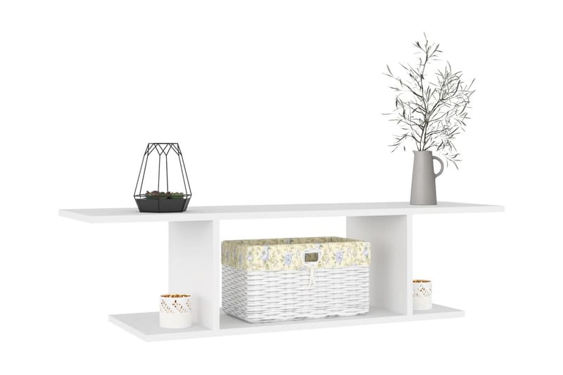 Väggmonterat tv-skåp vit 103x30x26,5 cm - Vit - Möbler - Tv möbel & mediamöbel - TV skåp