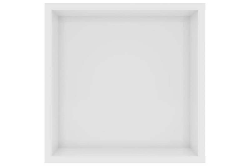 Väggmonterat tv-skåp vit högglans 102x35x35 cm spånskiva - Vit - Möbler - Tv möbel & mediamöbel - TV skåp