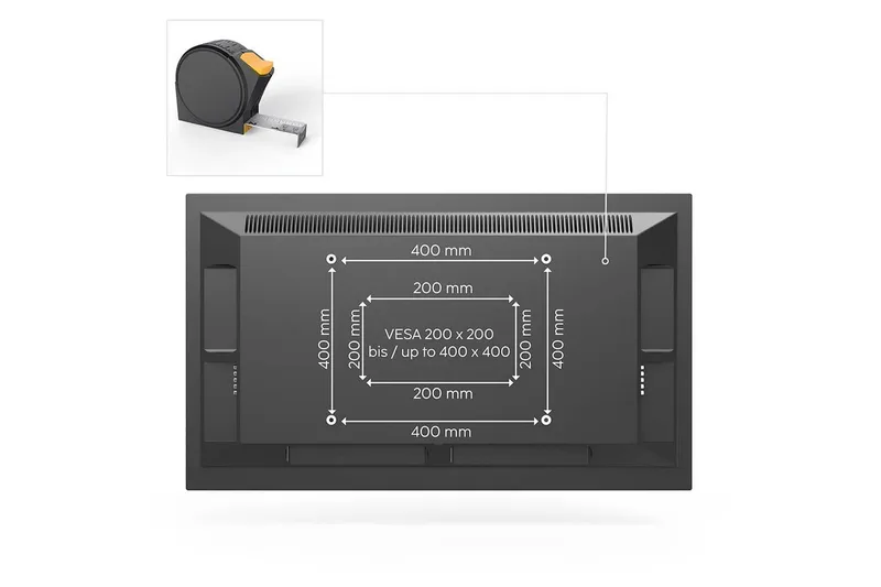 TV Väggfäste Hama VESA Full Motion Svart - Svart - Möbler - Tv möbel & mediamöbel - Mediastativ & väggfäste