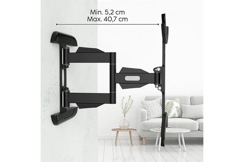 TV Väggfäste Hama VESA Full Motion Svart - Svart - Möbler - Tv möbel & mediamöbel - Mediastativ & väggfäste