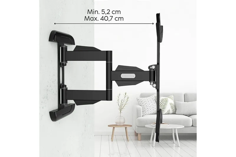 TV Väggfäste Hama VESA Full Motion Svart - Svart - Möbler - Tv möbel & mediamöbel - Mediastativ & väggfäste