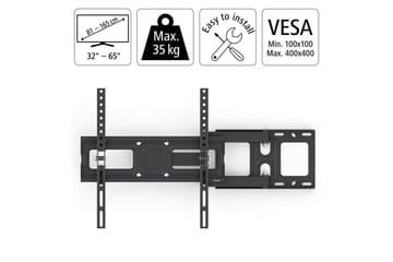 TV Väggfäste Hama VESA Full Motion Upp till 65 Max 35kg Svart - Svart - Möbler - Tv möbel & mediamöbel - Mediastativ & väggfäste