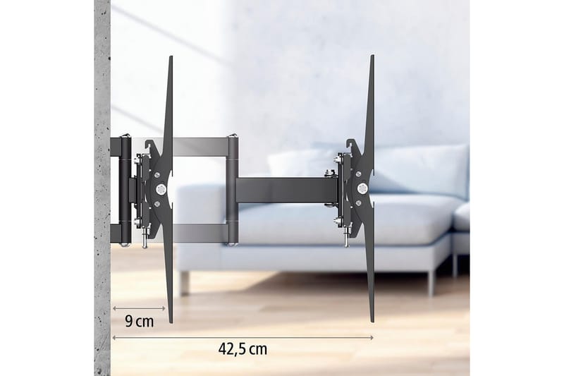 TV Väggfäste Hama VESA Full Motion Upp till 65 Max 35kg Svart - Möbler - Tv möbel & mediamöbel - Mediastativ & väggfäste