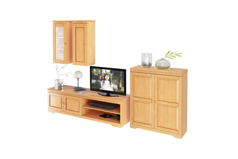 Väggenhet Cubrix Set om 4 Betsad/Vax - Betsad/Vax - Möbler - Tv möbel & mediamöbel - TV-möbelset