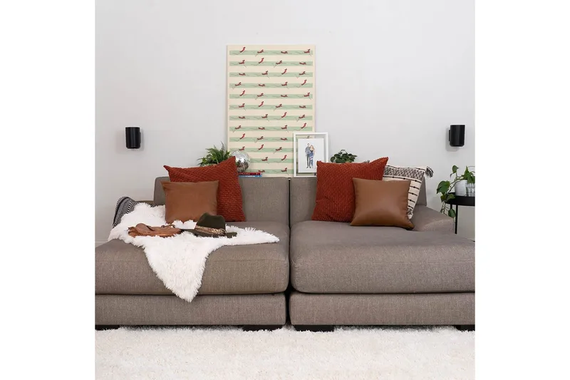 Väggfäste Sanus för Sonos Era 100 2 Delar - Svart - Möbler - Tv möbel & mediamöbel - Mediastativ & väggfäste