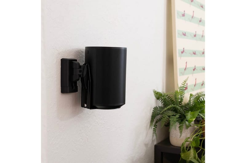 Väggfäste Sanus för Sonos Era 100 2 Delar - Svart - Möbler - Tv möbel & mediamöbel - Mediastativ & väggfäste
