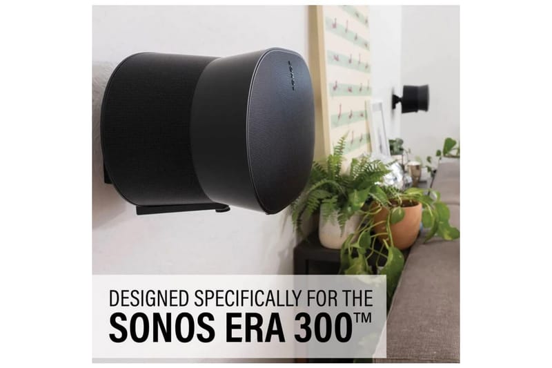 Väggfäste Sanus för Sonos Era 300 2 Delar Svart - Svart - Möbler - Tv möbel & mediamöbel - Mediastativ & väggfäste
