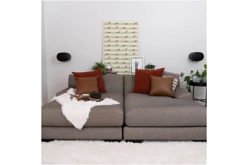 Väggfäste Sanus för Sonos Era 300 2 Delar - Svart - Möbler - Tv möbel & mediamöbel - Mediastativ & väggfäste