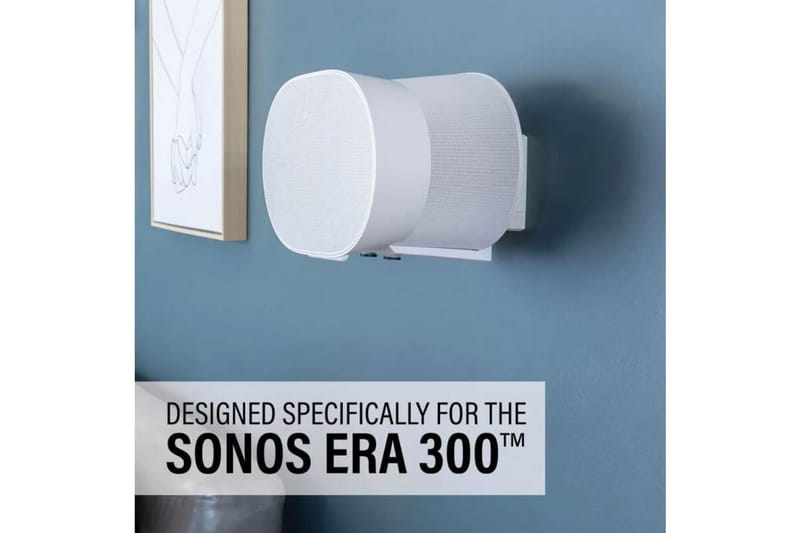 Väggfäste Sanus för Sonos Era 300 2 Delar - Vit - Möbler - Tv möbel & mediamöbel - Mediastativ & väggfäste