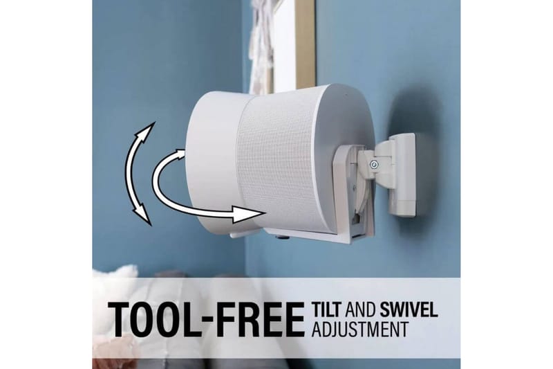 Väggfäste Sanus för Sonos Era 300 2 Delar - Vit - Möbler - Tv möbel & mediamöbel - Mediastativ & väggfäste