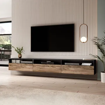 Vägghängd Tv-bänk Baros 3 fällbar dörr - Touchwood - Möbler - Tv möbel & mediamöbel - TV bänk & mediabänk