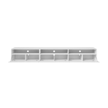 Vägghängd Tv-bänk Baros 3 fällbar dörr - Vit Laminat - Möbler - Tv möbel & mediamöbel - TV bänk & mediabänk