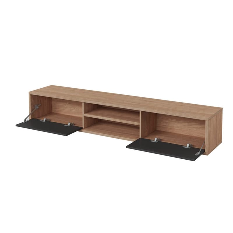 Vägghängd TV-bänk Frida 2 luckor upp - Antracit - Möbler - Tv möbel & mediamöbel - TV bänk & mediabänk