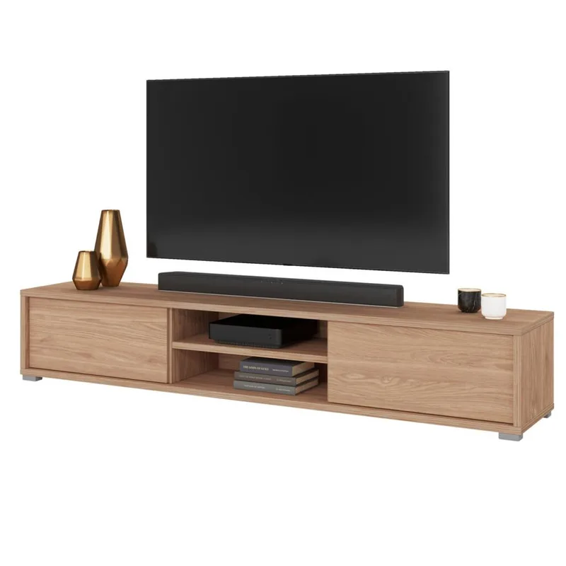 Vägghängd TV-bänk Frida 2 luckor upp - Oljad Ek - Möbler - Tv möbel & mediamöbel - TV bänk & mediabänk