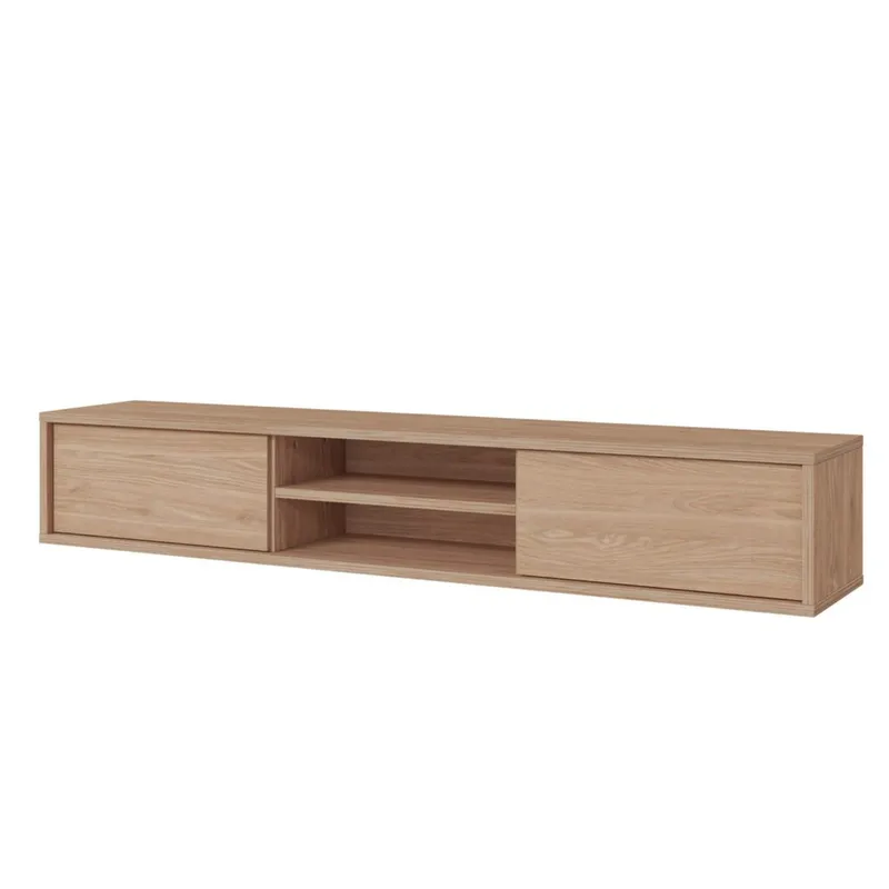 Vägghängd TV-bänk Frida 2 luckor upp - Oljad Ek - Möbler - Tv möbel & mediamöbel - TV bänk & mediabänk