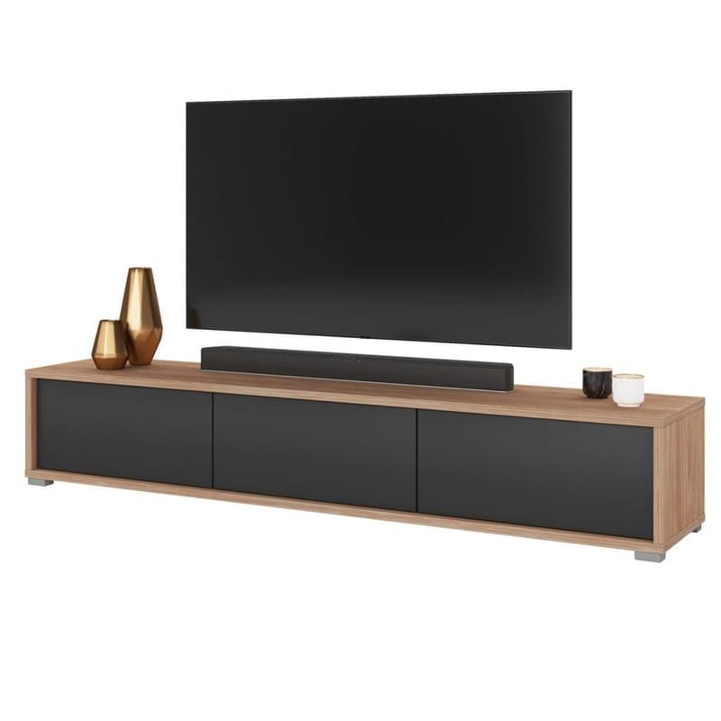 Vägghängd TV-bänk Frida 3 luckor upp - Antracit - Möbler - Tv möbel & mediamöbel - TV bänk & mediabänk