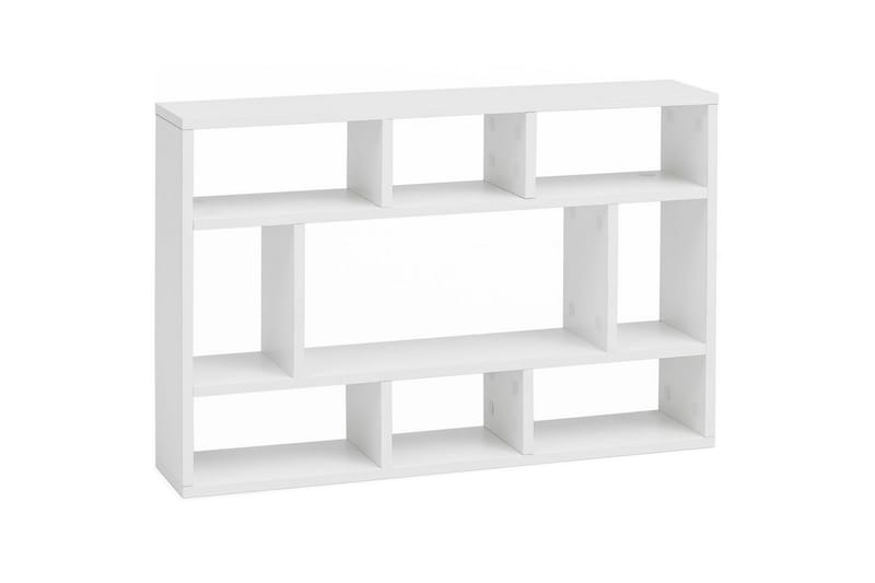 Vägghylla Wohnling melaminbelagd spånskiva, bokförvaring, väggmonterad, modern stil Vit - Vit - Möbler - Tv möbel & mediamöbel - TV hylla