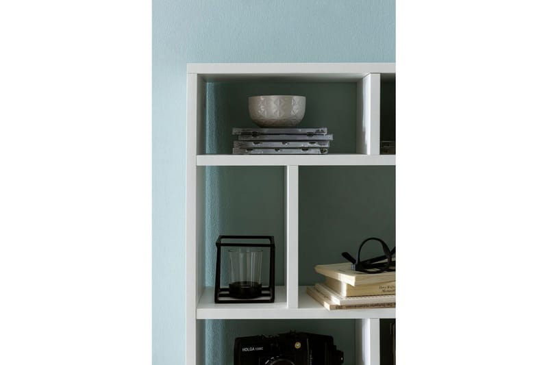 Vägghylla Wohnling melaminbelagd spånskiva, bokförvaring, väggmonterad, modern stil Vit - Vit - Förvaring - Hylla - Vägghylla