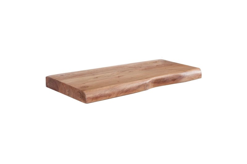Vägghylla Wohnling träkant, massivt trä, flytande hylla, lantlig stil 40 cm - 40 cm - Möbler - Tv möbel & mediamöbel - TV hylla