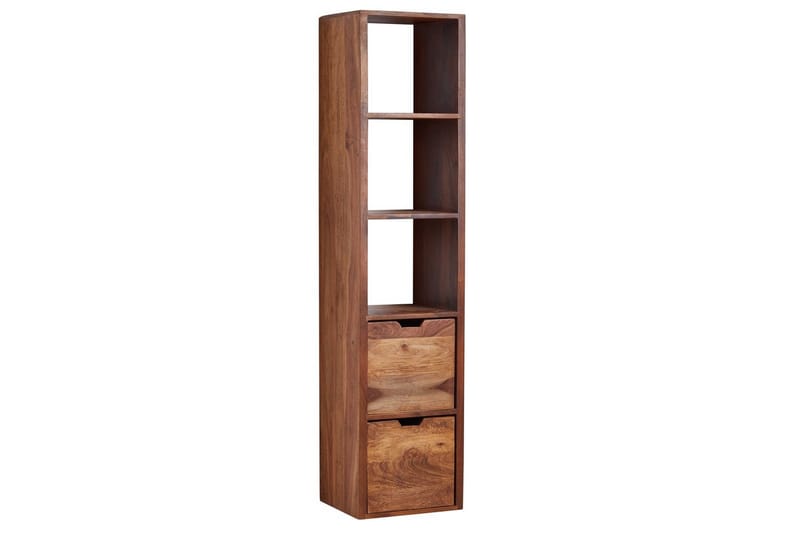 Vägghylla Wohnling Vägghylla i massivt trä, väggmonterad, 2 lådor, 150 cm, lantlig stil - Möbler - Tv möbel & mediamöbel - TV hylla