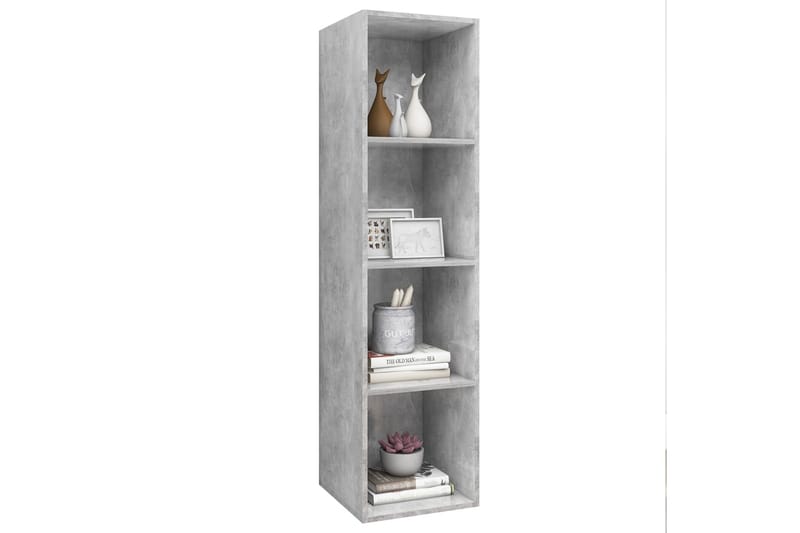 Väggmonterat tv-skåp betonggrå 37x37x142,5 cm spånskiva - Grå - Möbler - Tv möbel & mediamöbel - TV bänk & mediabänk
