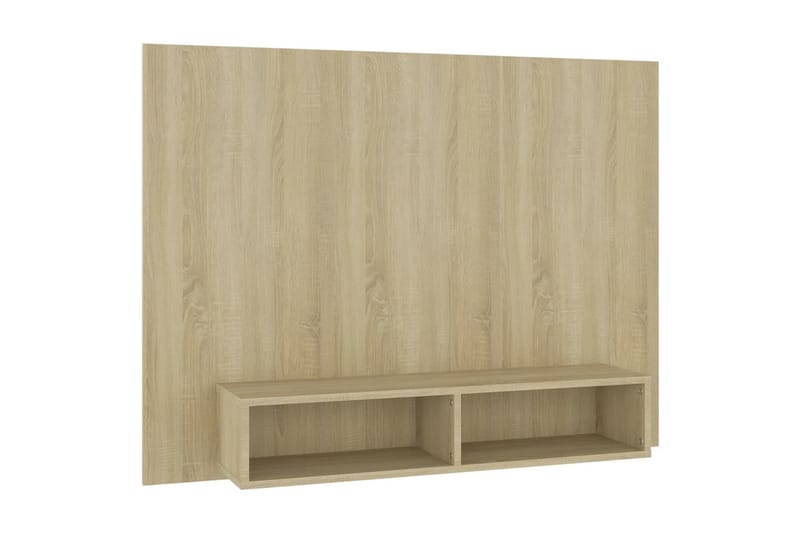 Väggmonterat tv-skåp sonoma-ek 120x23,5x90 cm spånskiva - Brun - Möbler - Tv möbel & mediamöbel - TV skåp
