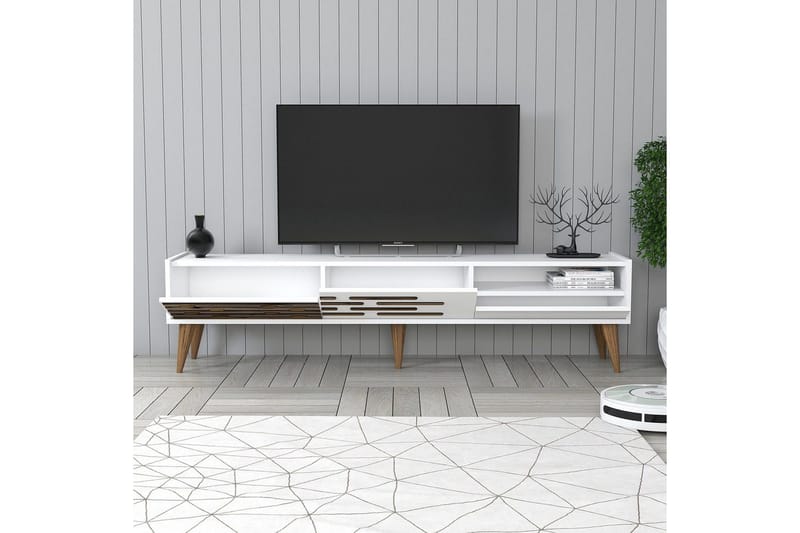 Valensiya Tv-bänk 180 cm - Vit - Möbler - Tv möbel & mediamöbel - TV bänk & mediabänk