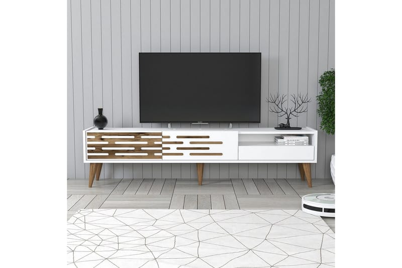 Valensiya Tv-bänk 180 cm - Vit - Möbler - Tv möbel & mediamöbel - TV bänk & mediabänk