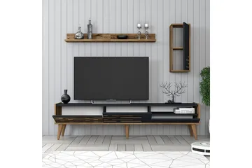 Valensiya Tv-skåp 180 cm - Valnöt/Antracit - Möbler - Tv möbel & mediamöbel - TV-möbelset