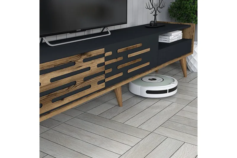 Valensiya Tv-skåp 180 cm - Valnöt/Antracit - Möbler - Tv möbel & mediamöbel - TV-möbelset