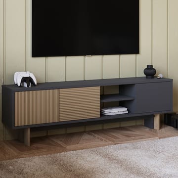 Valto TV-bänk 150 cm i Ek - Antracitgrå - Möbler - Tv möbel & mediamöbel - TV bänk & mediabänk