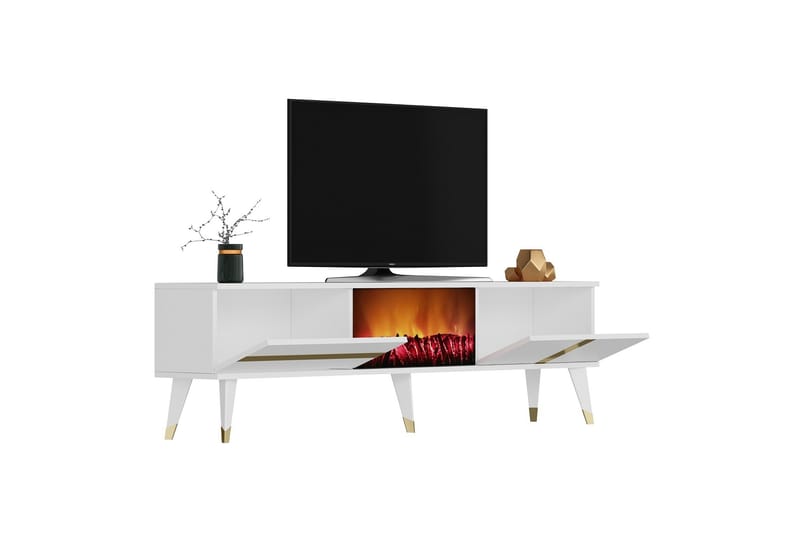 Vania Tv-bänk 150 cm - Guld - TV bänk & mediabänk
