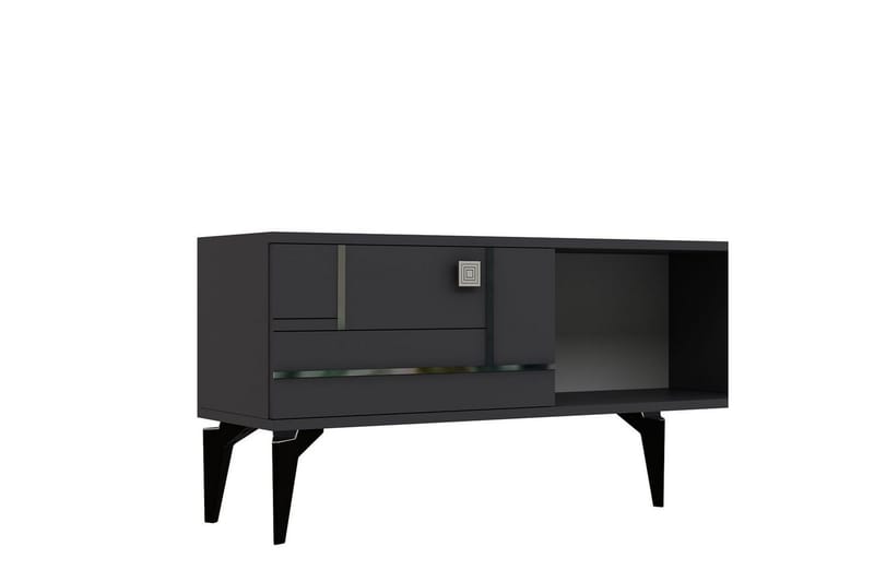 Varno Tv-bänk 150 cm - Antracit/Silver - Möbler - Tv möbel & mediamöbel - TV bänk & mediabänk