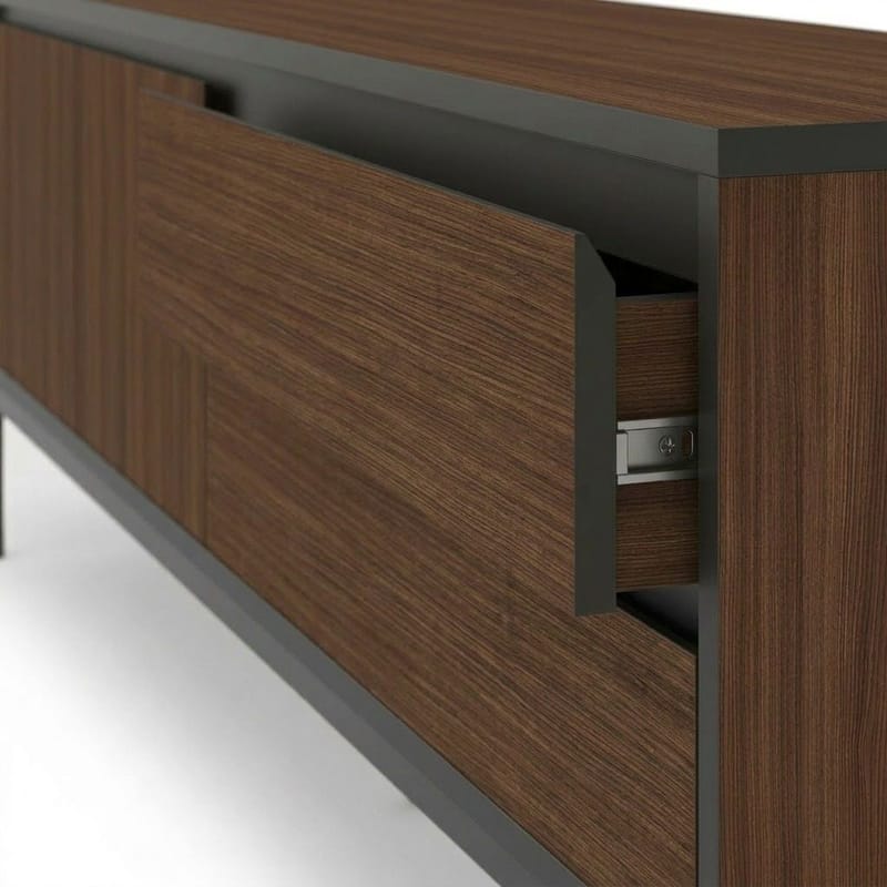 Velar TV-bänk 180x55x40 cm - Milano Walnut, Wood Black, Black - Möbler - Tv möbel & mediamöbel - TV bänk & mediabänk