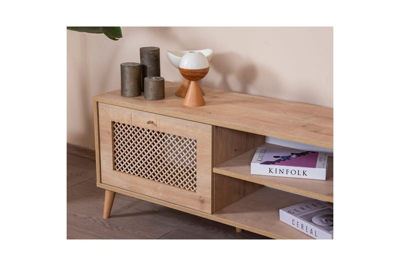Velin Tv-bänk 55 cm - Mediumfärgat trä - Möbler - Tv möbel & mediamöbel - TV bänk & mediabänk