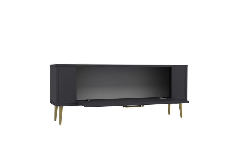 Veynor Tv-bänk 120 cm - Antracit/Guld - Möbler - Tv möbel & mediamöbel - TV bänk & mediabänk