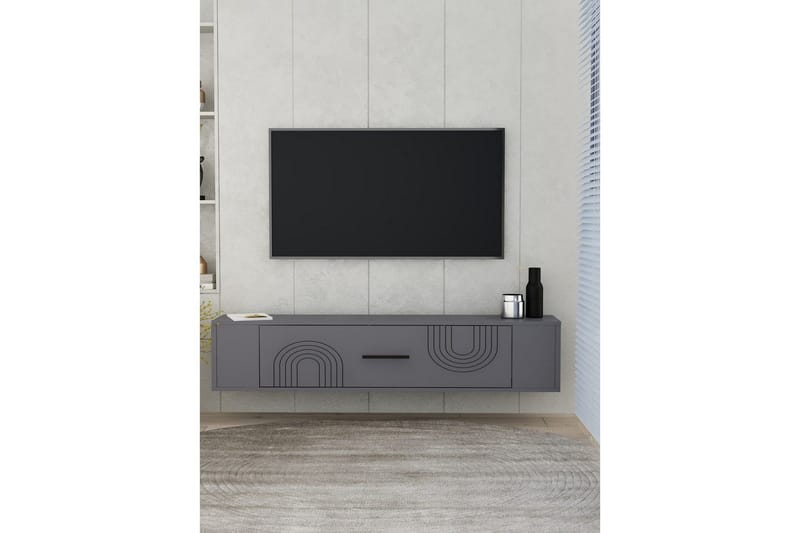 Veyra Tv-stativ 120x26 cm - Antracit - Möbler - Tv möbel & mediamöbel - Mediastativ & väggfäste