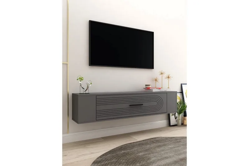 Veyra Tv-stativ 120x26 cm - Antracit - Möbler - Tv möbel & mediamöbel - Mediastativ & väggfäste