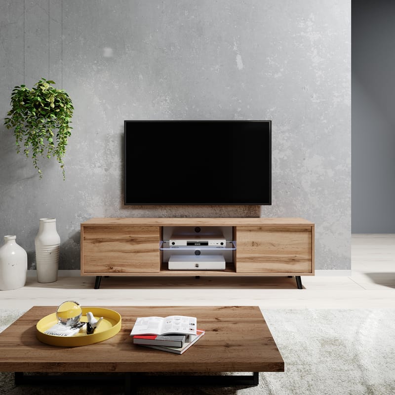 Vipan Tv-bänk 140 cm - Ek - Möbler - Tv möbel & mediamöbel - TV bänk & mediabänk