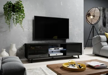 Vipan Tv-bänk 140 cm - Svart - Möbler - Tv möbel & mediamöbel - TV bänk & mediabänk