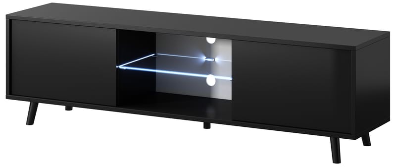Vipan Tv-bänk 140 cm - Svart - Möbler - Tv möbel & mediamöbel - TV bänk & mediabänk