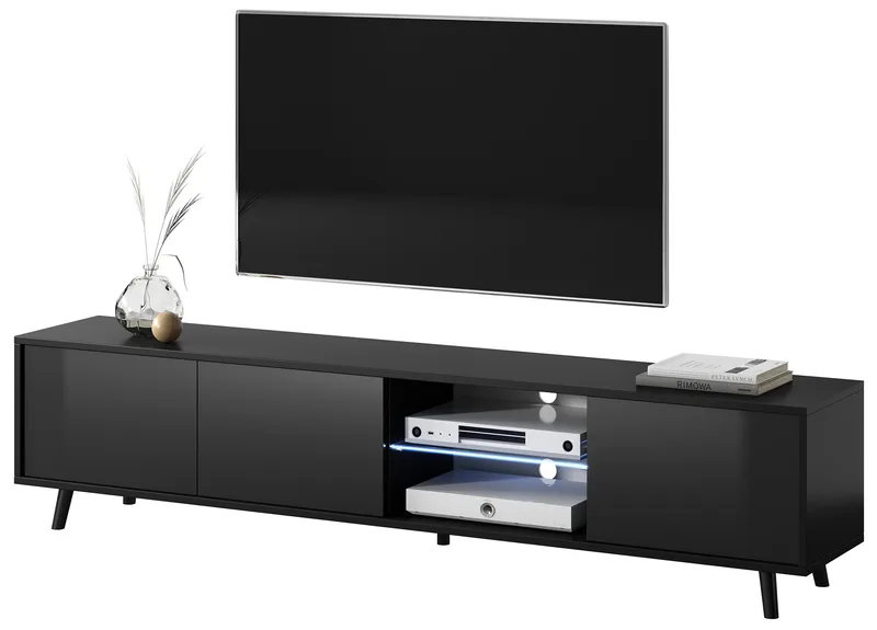 Vipan Tv-bänk 175 cm - Svart - Möbler - Tv möbel & mediamöbel - TV bänk & mediabänk