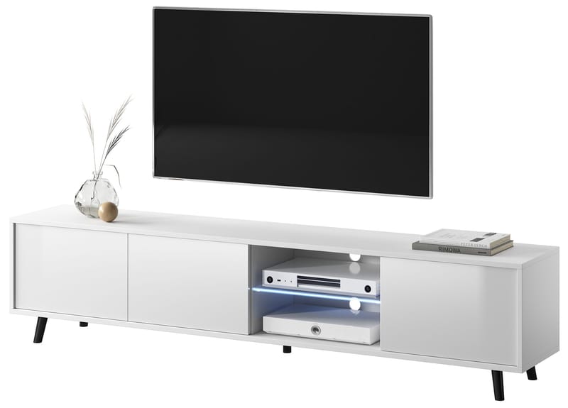 Vipan Tv-bänk 175 cm - Vit - Möbler - Tv möbel & mediamöbel - TV bänk & mediabänk