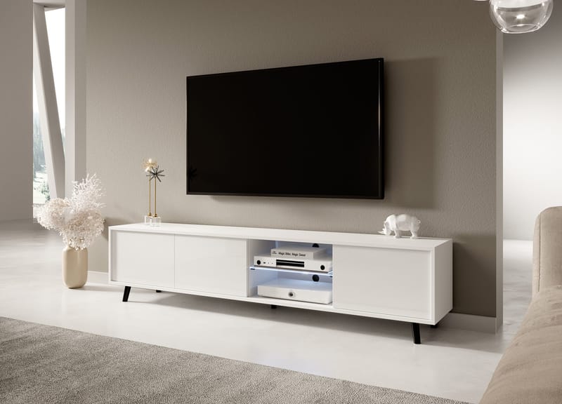 Vipan Tv-bänk 175 cm - Vit - Möbler - Tv möbel & mediamöbel - TV bänk & mediabänk