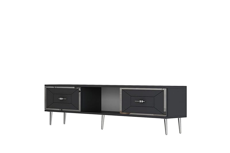 Virdel Tv-bänk 150 cm - Antracit/Silver - Möbler - Tv möbel & mediamöbel - TV bänk & mediabänk